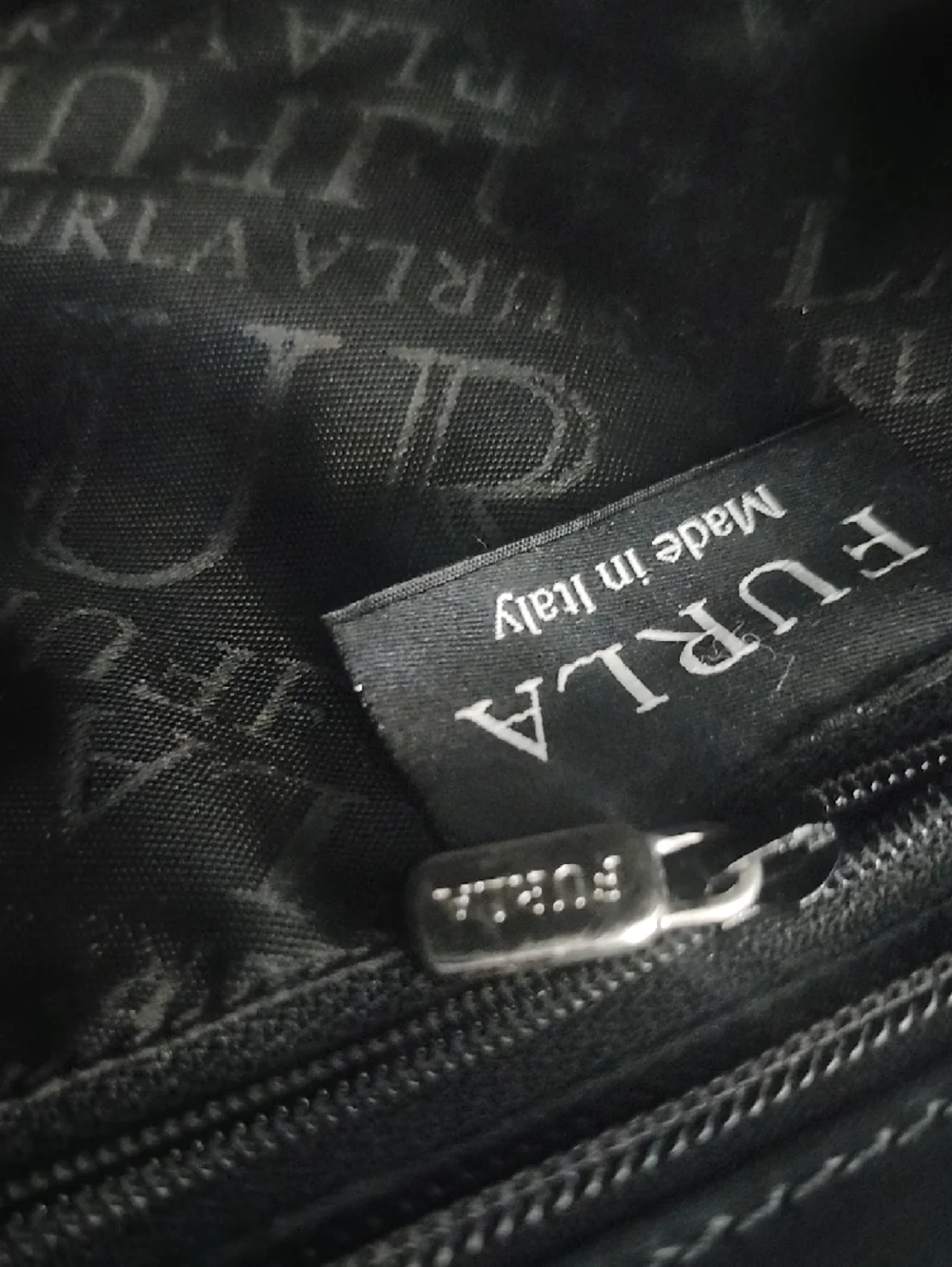 Furla Black Leather Tote with Double Handles - Picture 7 of 13